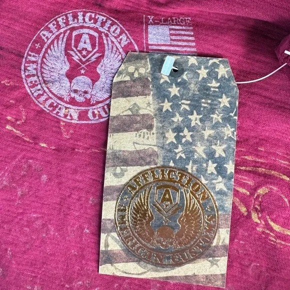 Affliction American Customs Men's Short Sleeve Graphic T-shirt -Size:XL/2XL- NWT - Picture 9 of 10